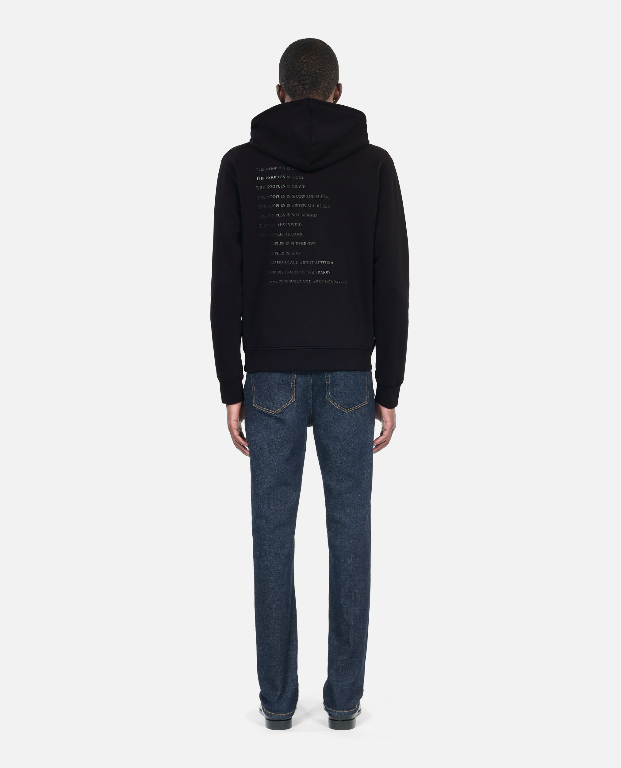 Sweatshirt à capuche What is noir, BLACK, hi-res image number null