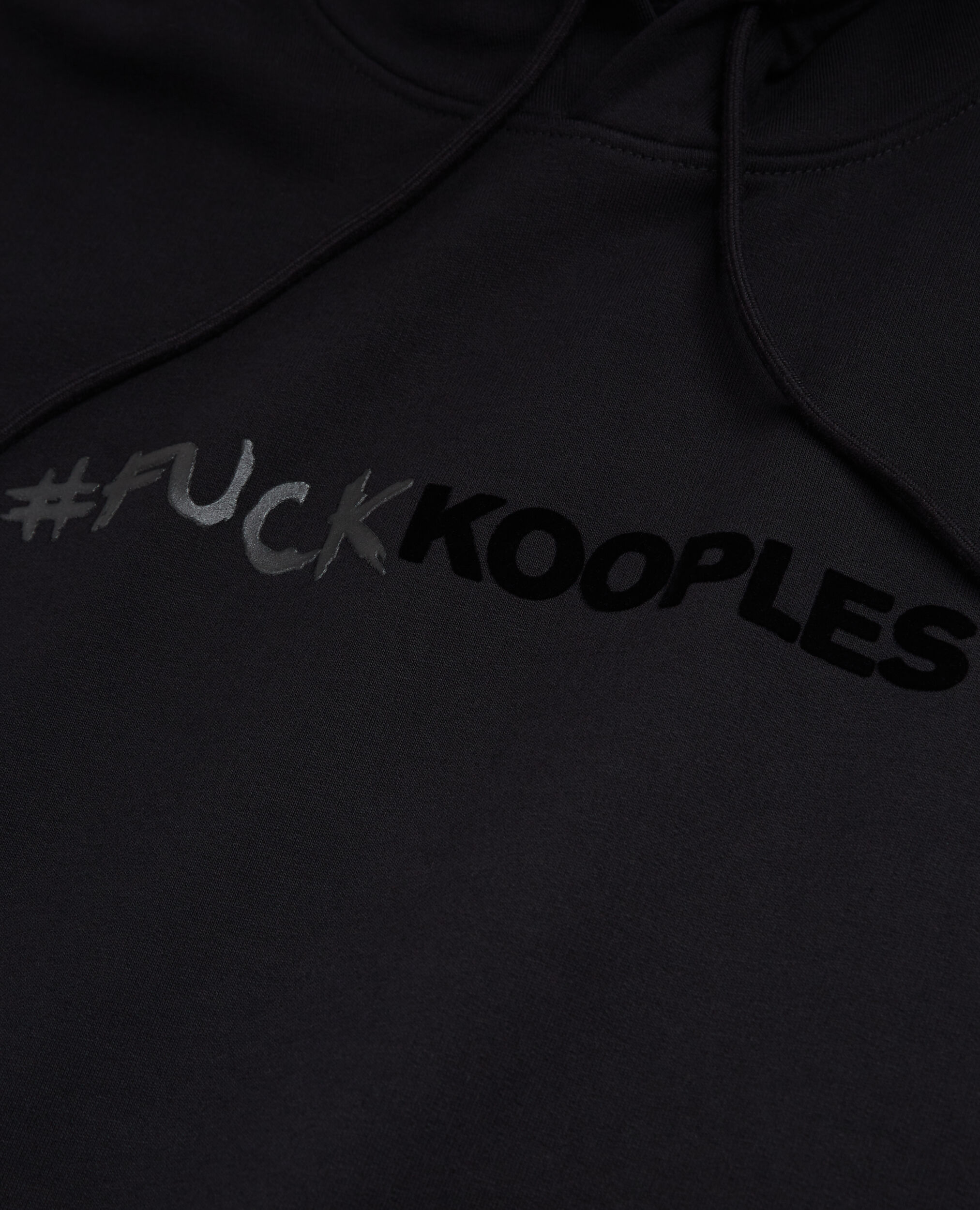 Sweatshirt à capuche logo noir, BLACK, hi-res image number null