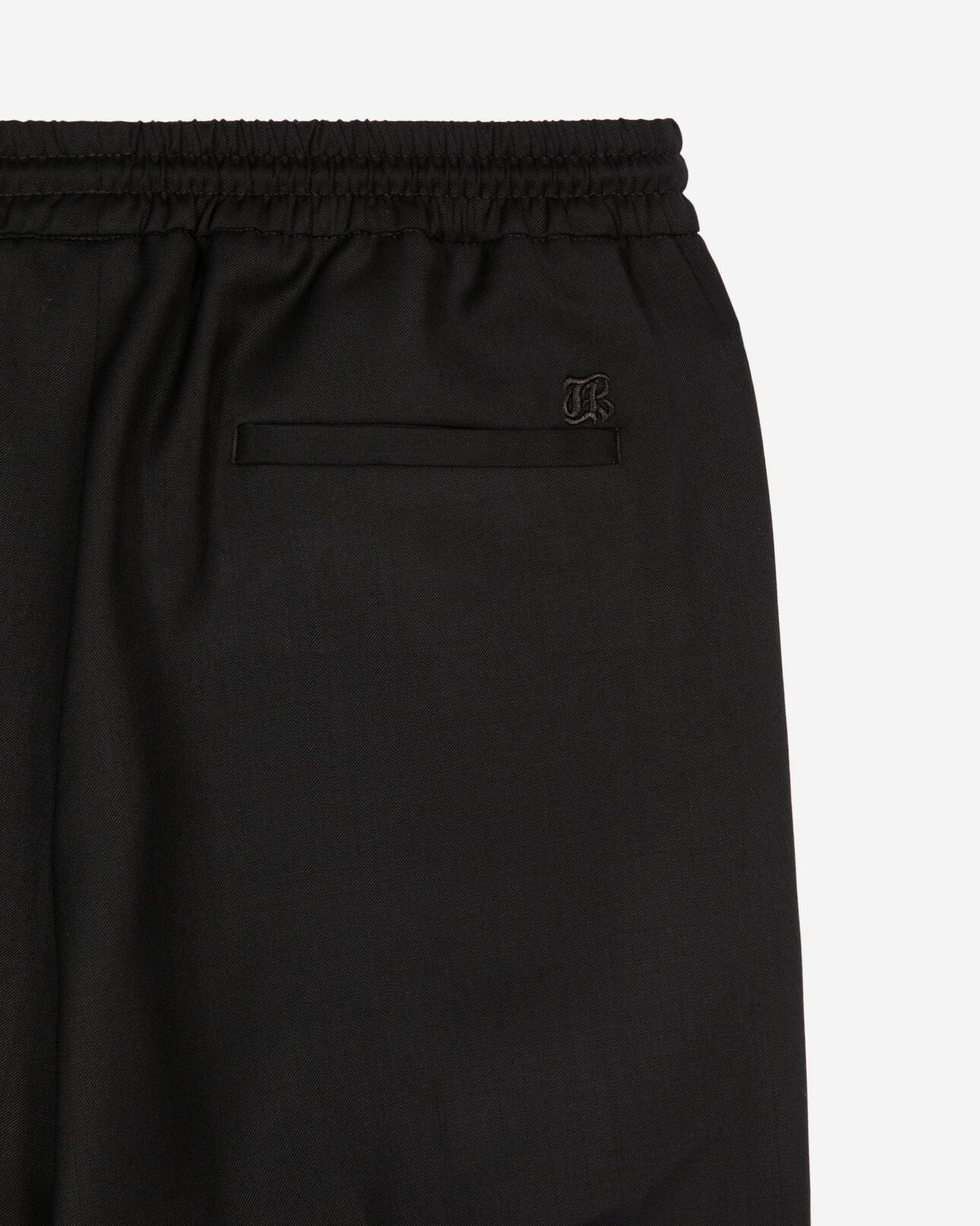 The Kooples WOMEN BLACK straight-cut black wool pants