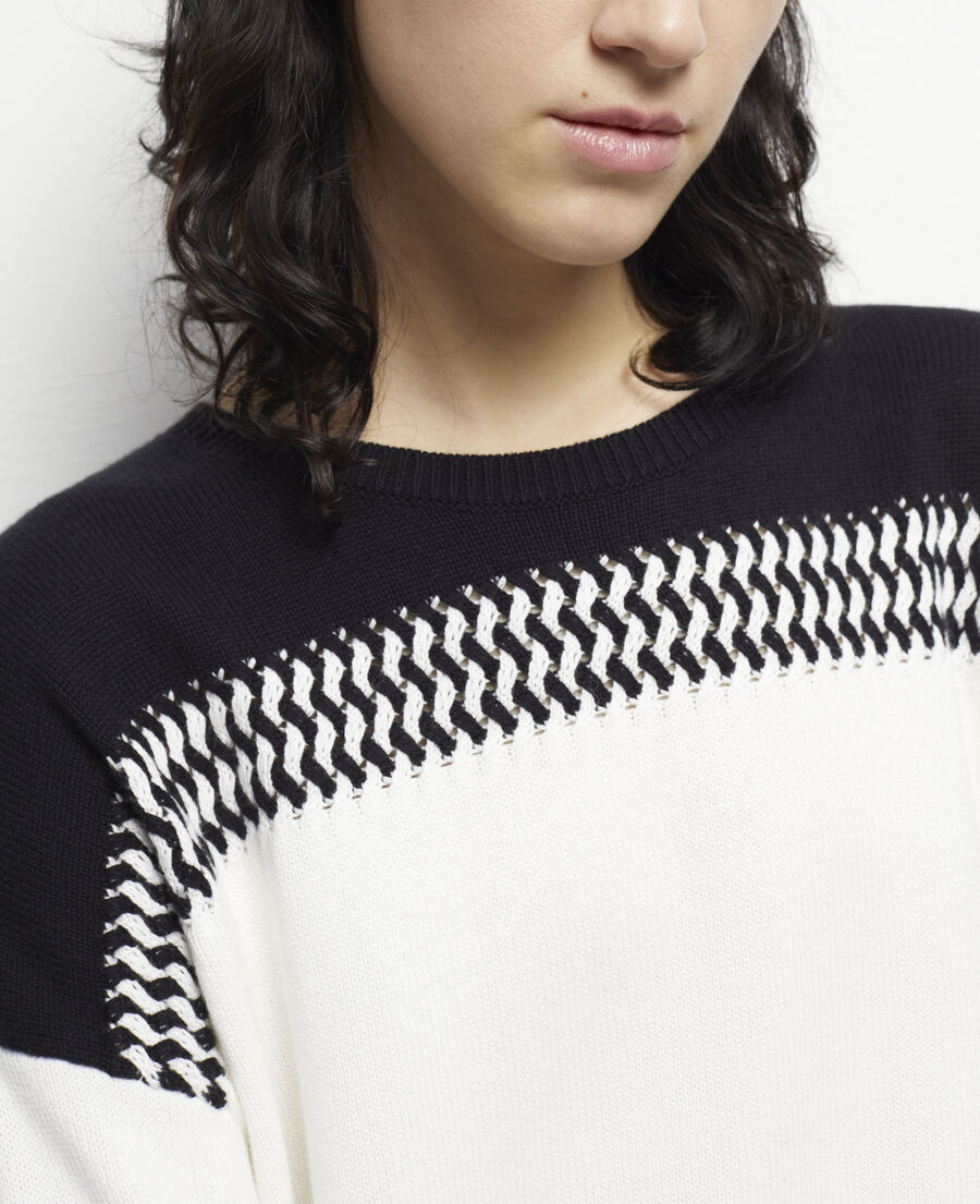two-tone jumper