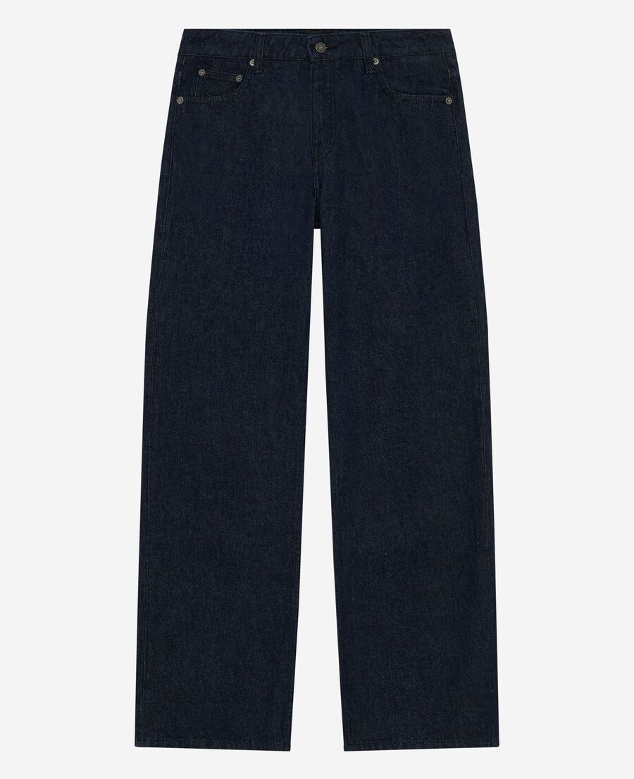 The Kooples WOMEN BLUE ELECTRIC blue raw wide-leg jeans
