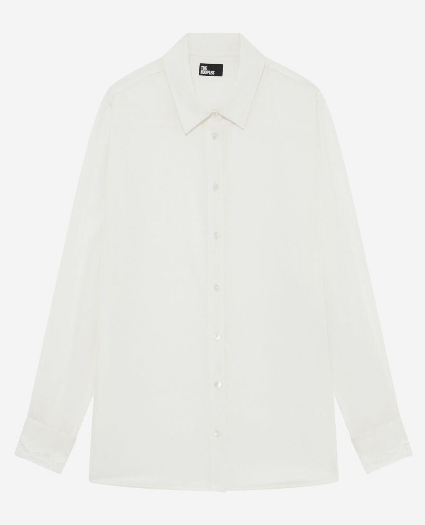 The Kooples FEMME ECRU chemise en soie &eacute;crue