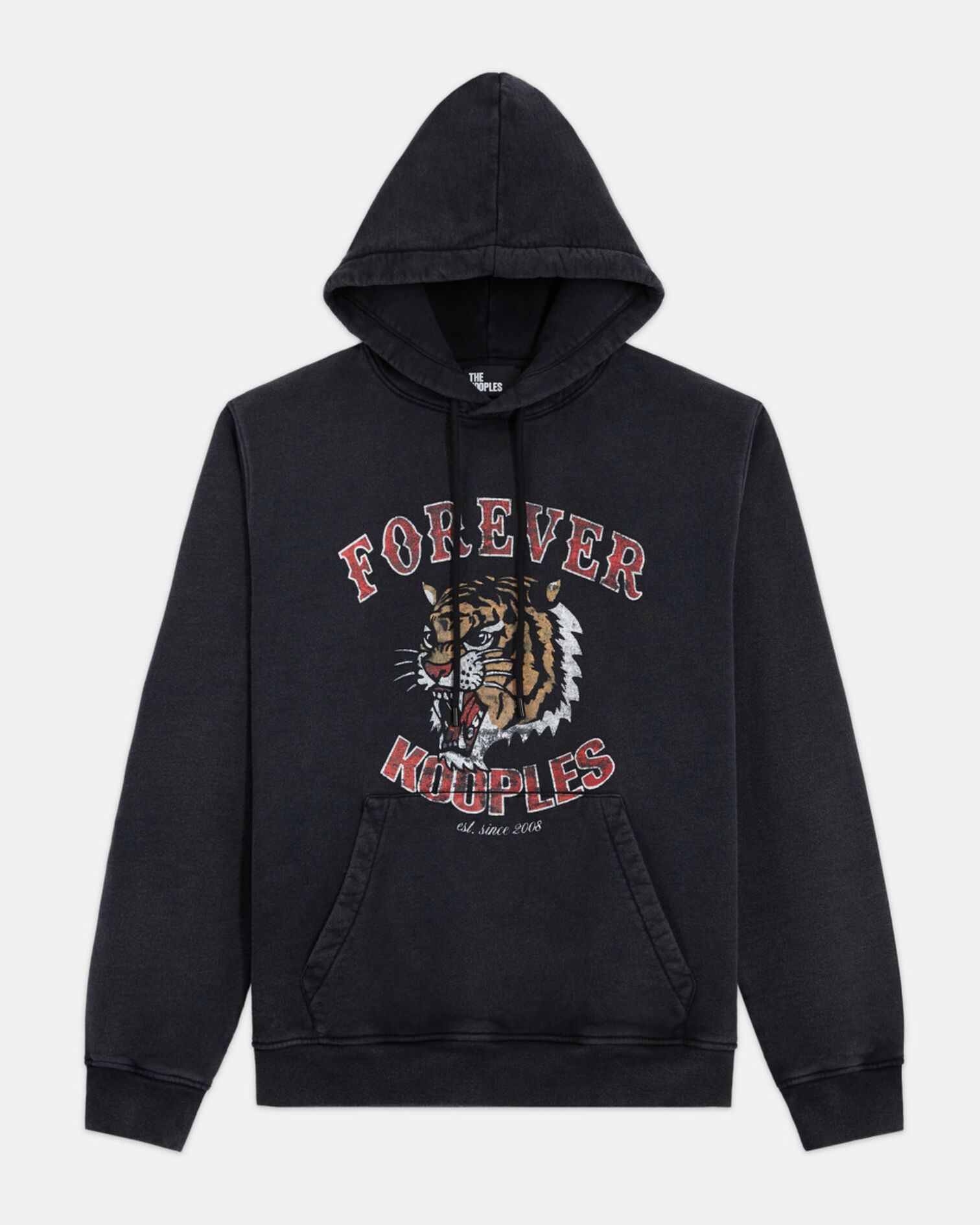 Black sweatshirt, BLACK WASHED, hi-res image number null