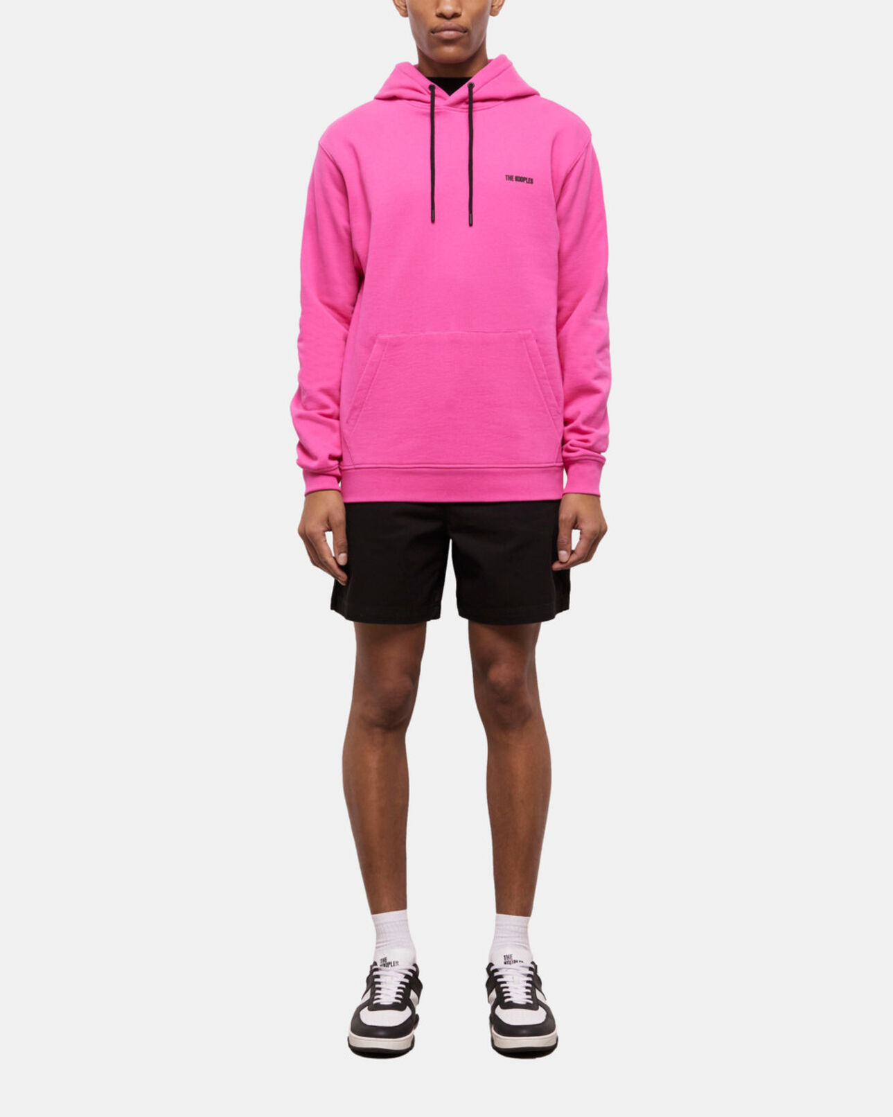 The Kooples HOMME PINK sweatshirt à capuche rose avec logo