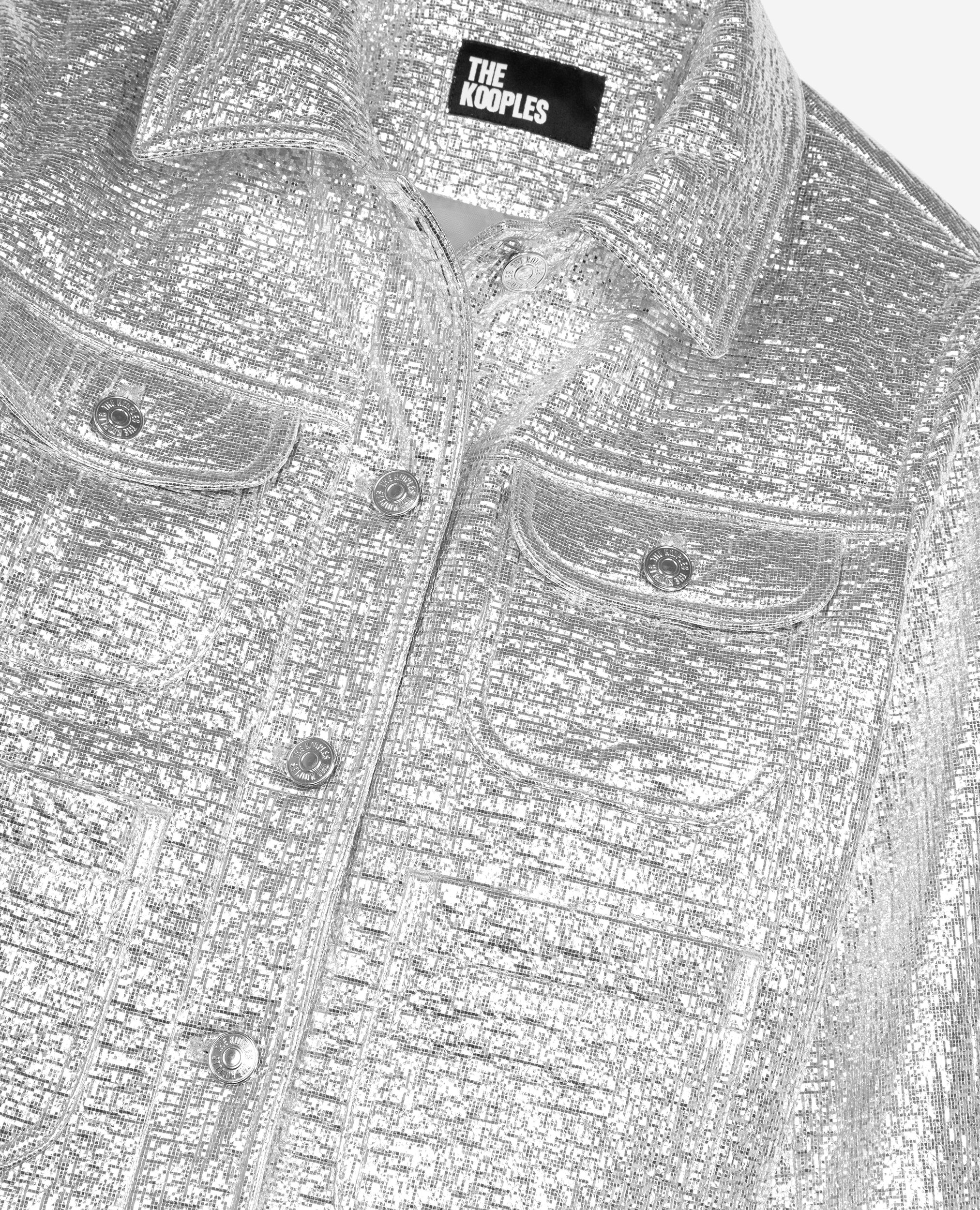 Short silver jacket, SILVER, hi-res image number null