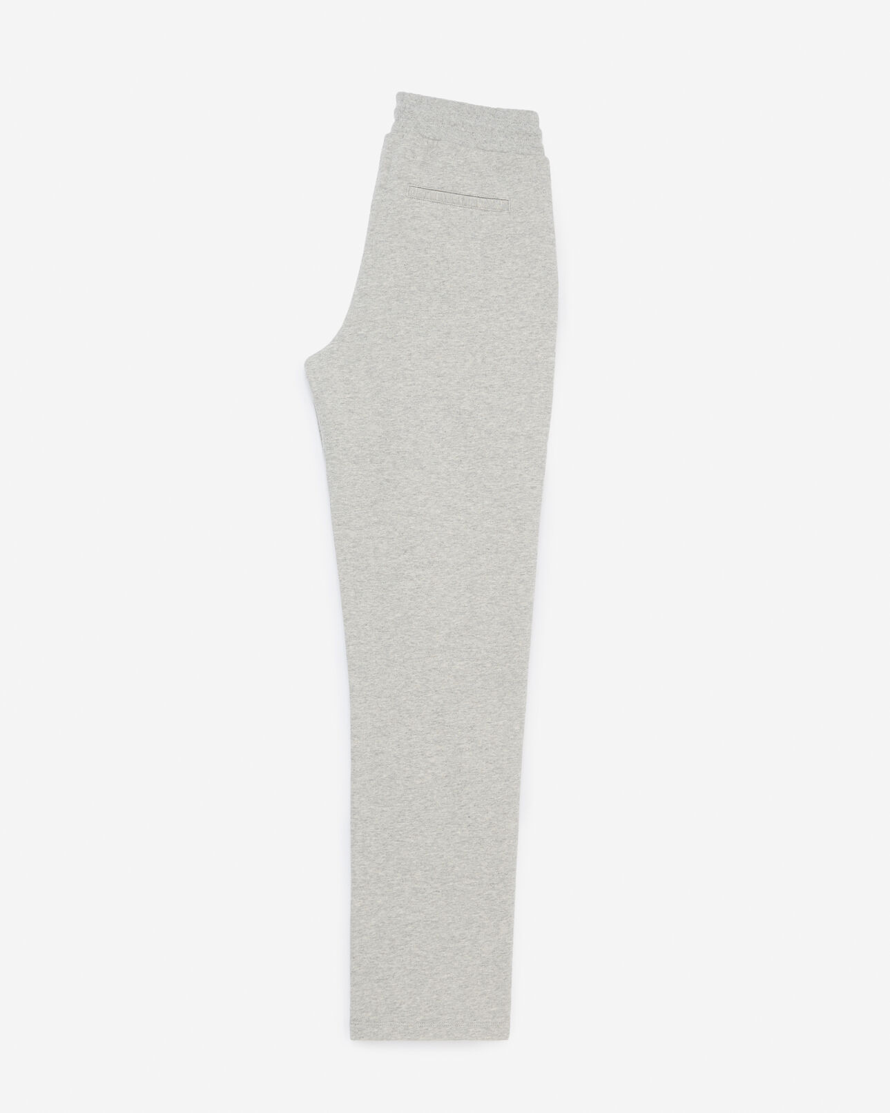 The Kooples FEMME LIGHT GREY MELANGE jogging gris clair coton coupe droite