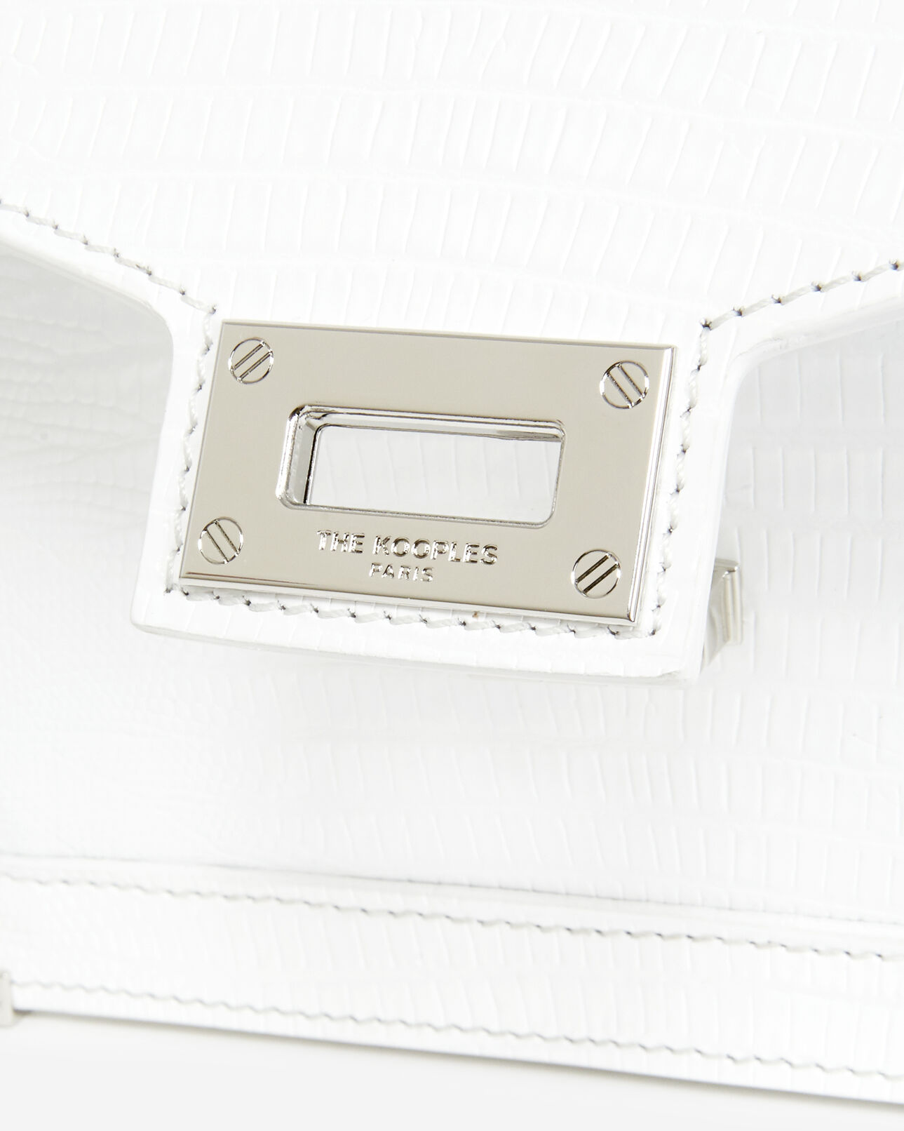 The Kooples WOMEN WHITE small white leather emily bag