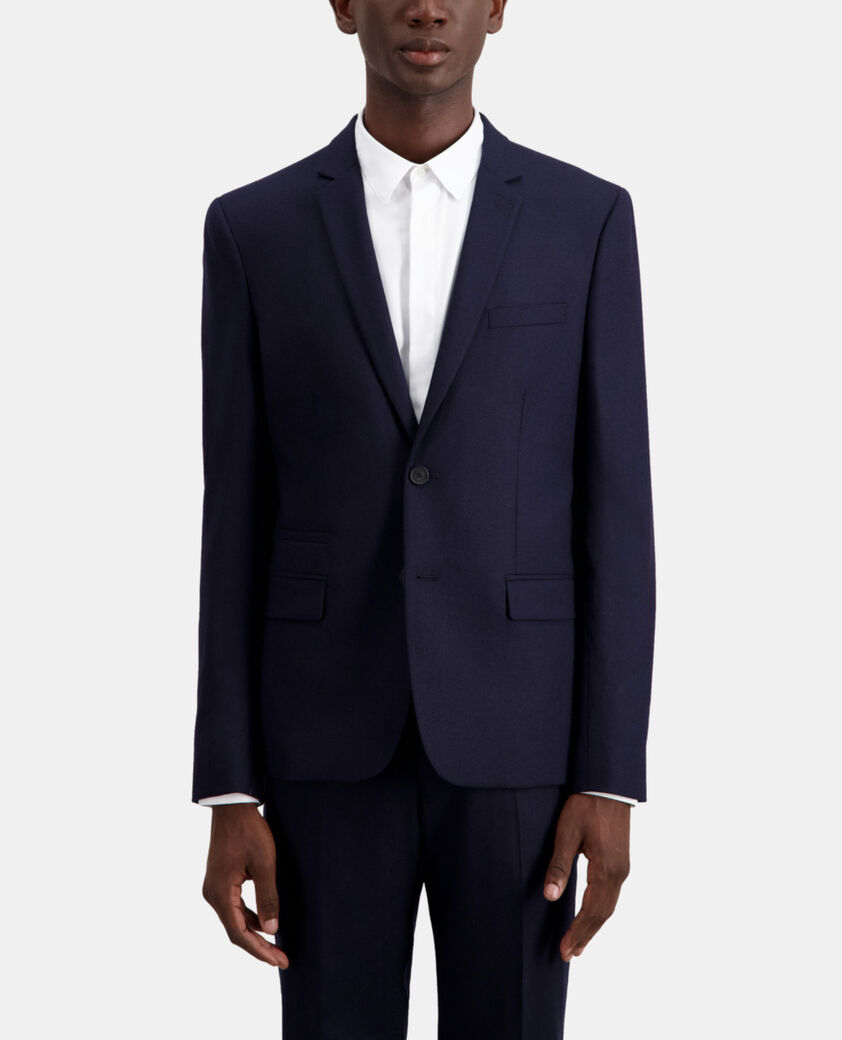 The Kooples HERREN NAVY marineblaue anzugjacke aus flanell