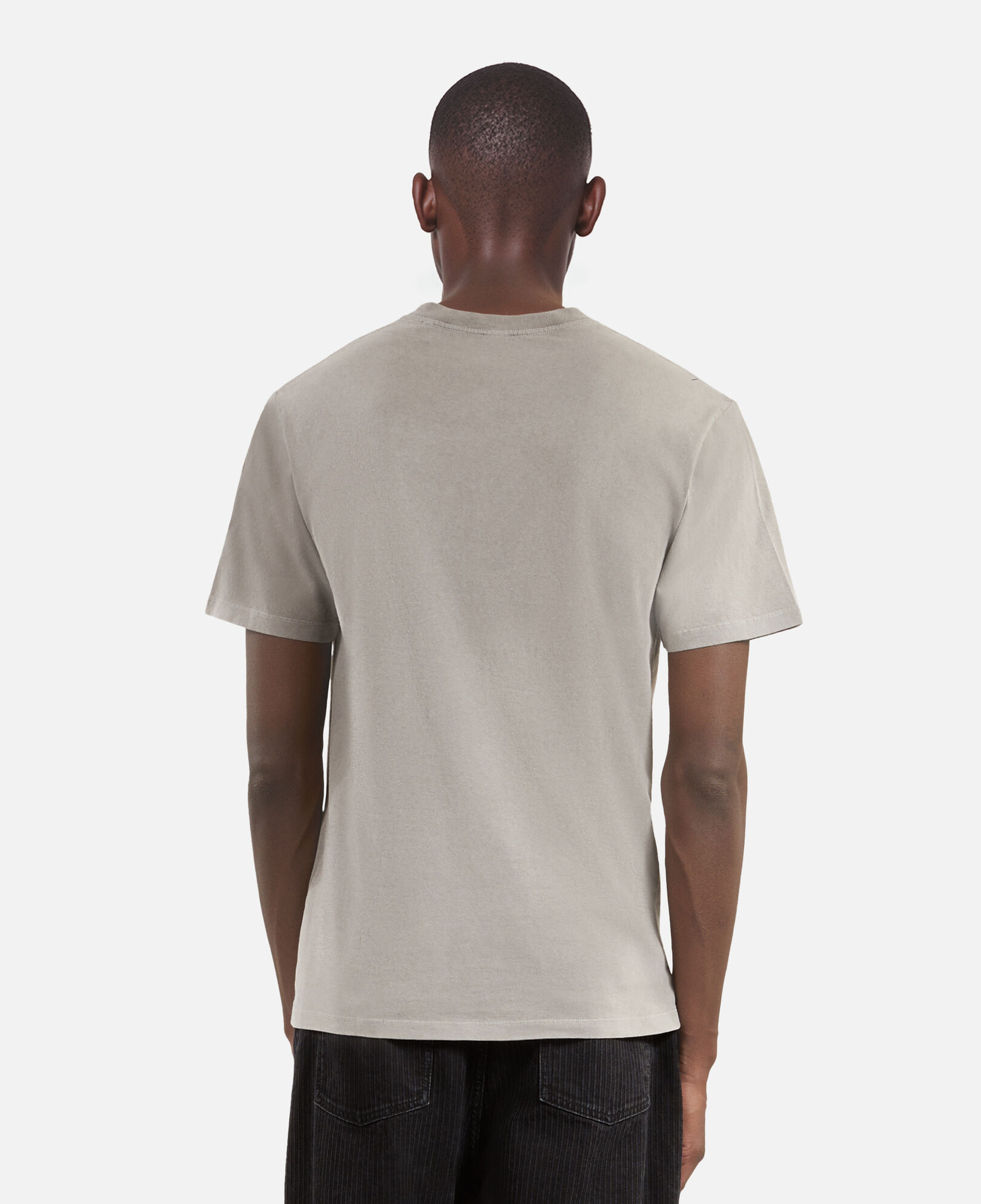 The Kooples HOMME GREY MELANGE t-shirt à sérigraphie gris