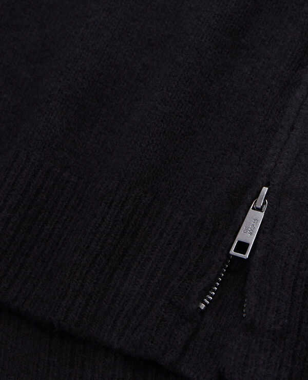 The Kooples HERREN BLACK schwarzer pullover aus wolle und alpaga