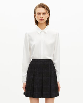 The Kooples F NAVY short navy pleated skirt