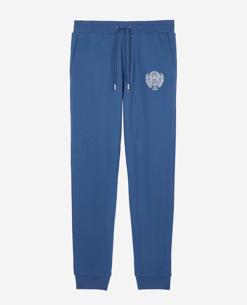 The Kooples HERREN MIDDLE NAVY königsblaue jogginghose mit logo