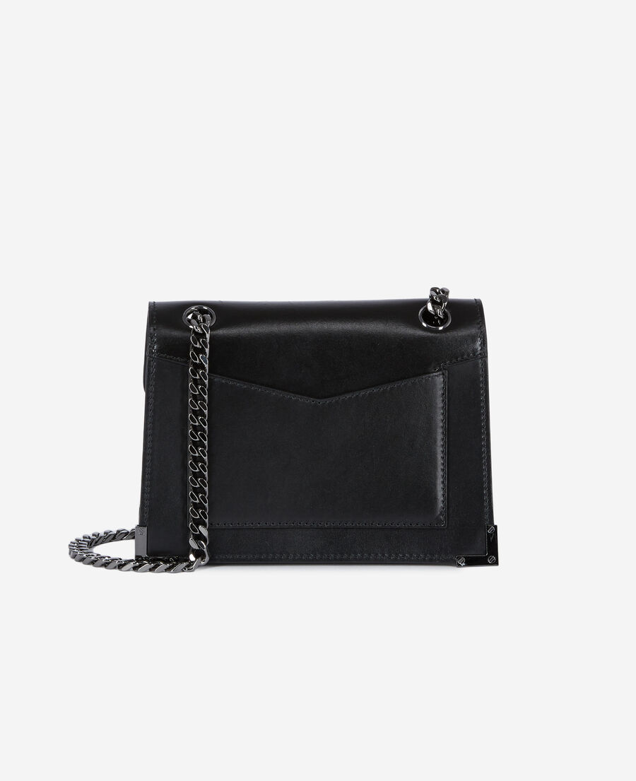 The Kooples DAMEN BLACK emily kleine tasche aus glattem schwarzem leder