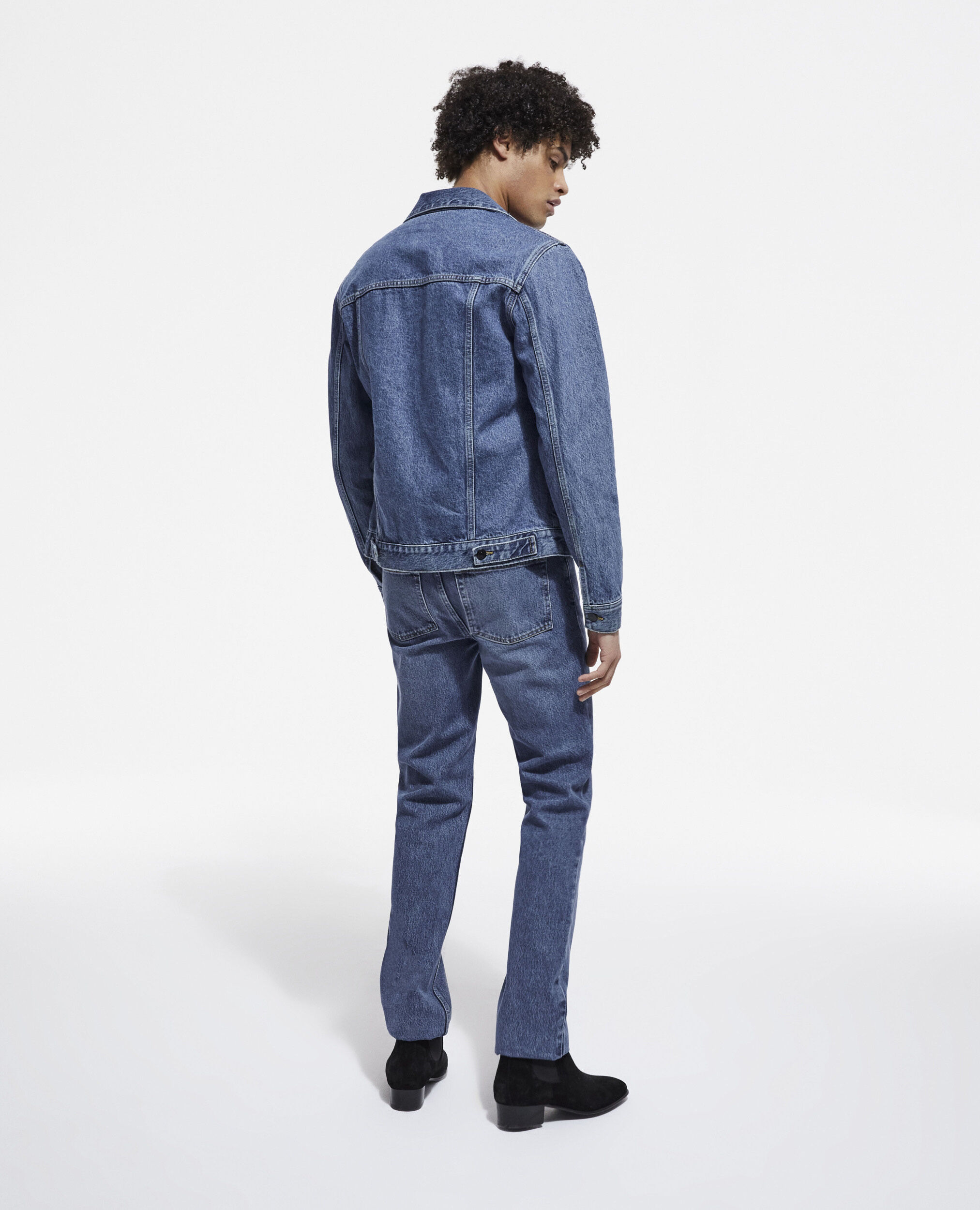 Blouson en jean bleu, BLUE DENIM, hi-res image number null