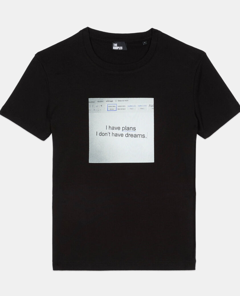 The Kooples F BLACK black t-shirt with serigraphy