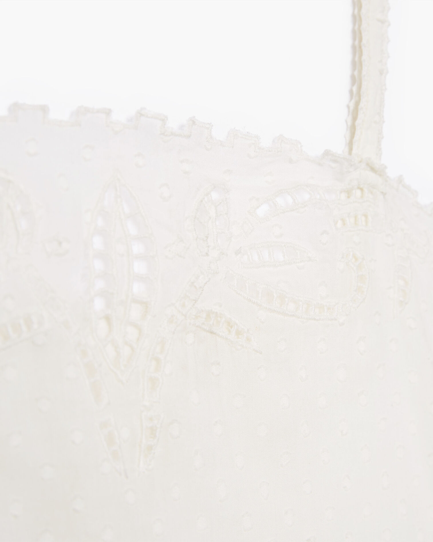 Embroidered top, ECRU, hi-res image number null