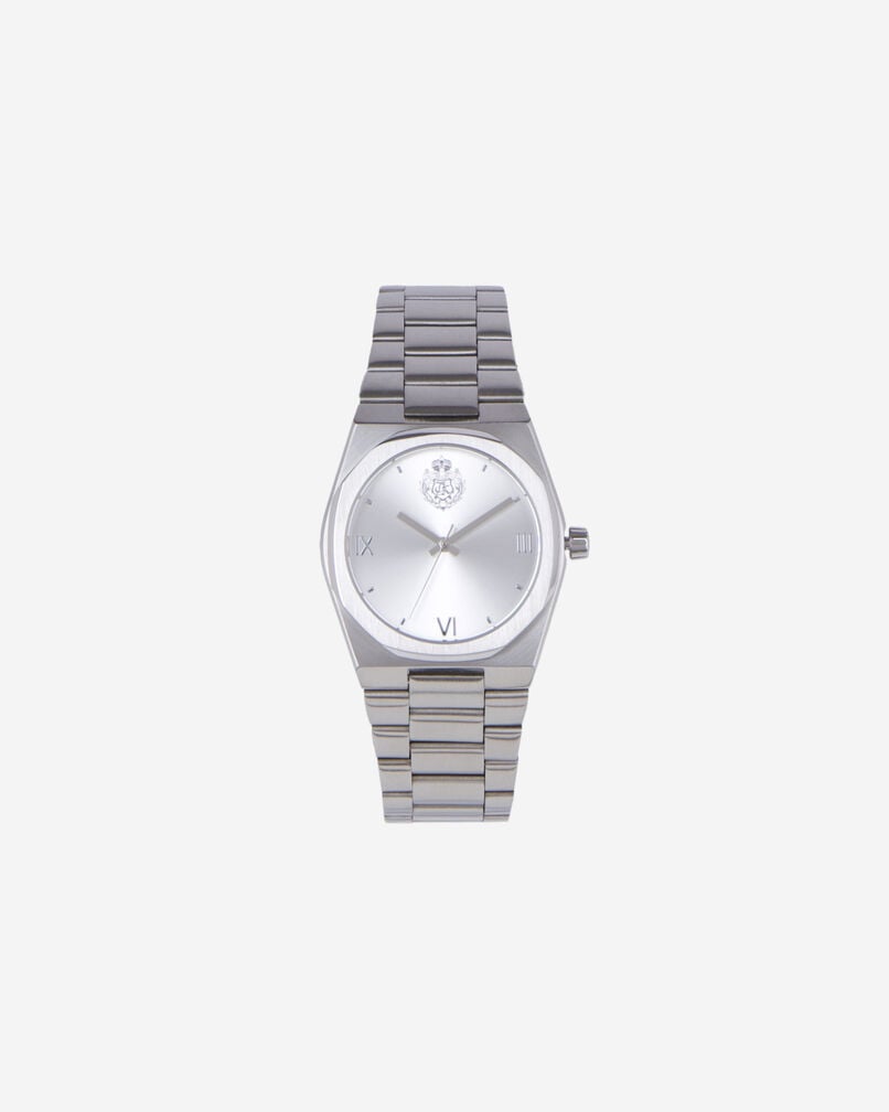 The Kooples UNISEX SILVER silberne wappenuhr
