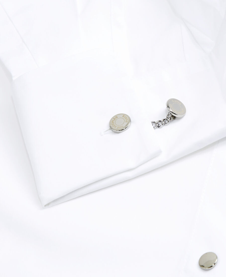 Chemise blanche loose à boutonspression The Kooples France