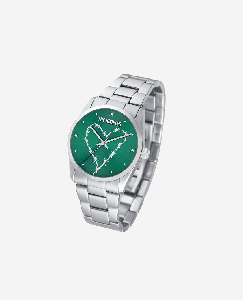 The Kooples MIXTE SILVER montre heart wire argent&eacute;e