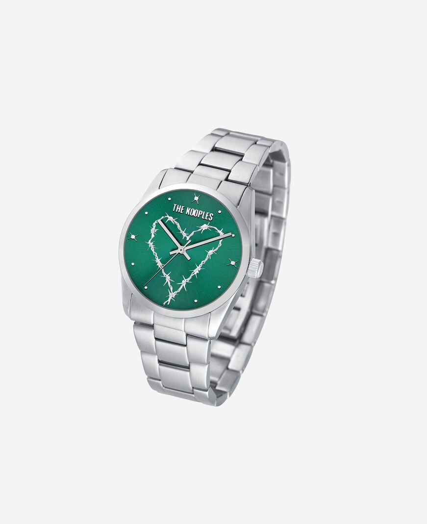 The Kooples MIXTE SILVER montre heart wire argentée