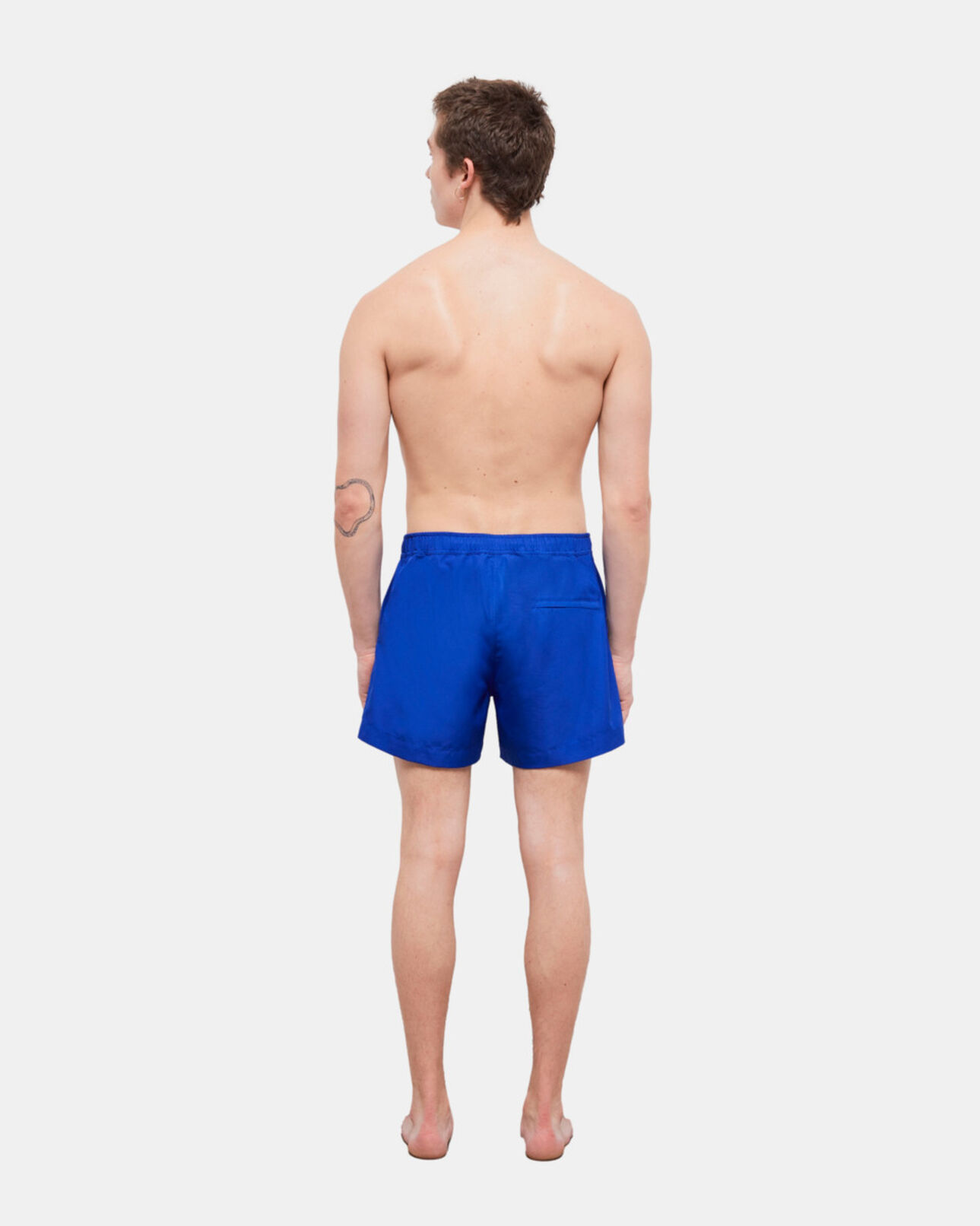 The Kooples HERREN BLUE blaue badeshorts mit logo