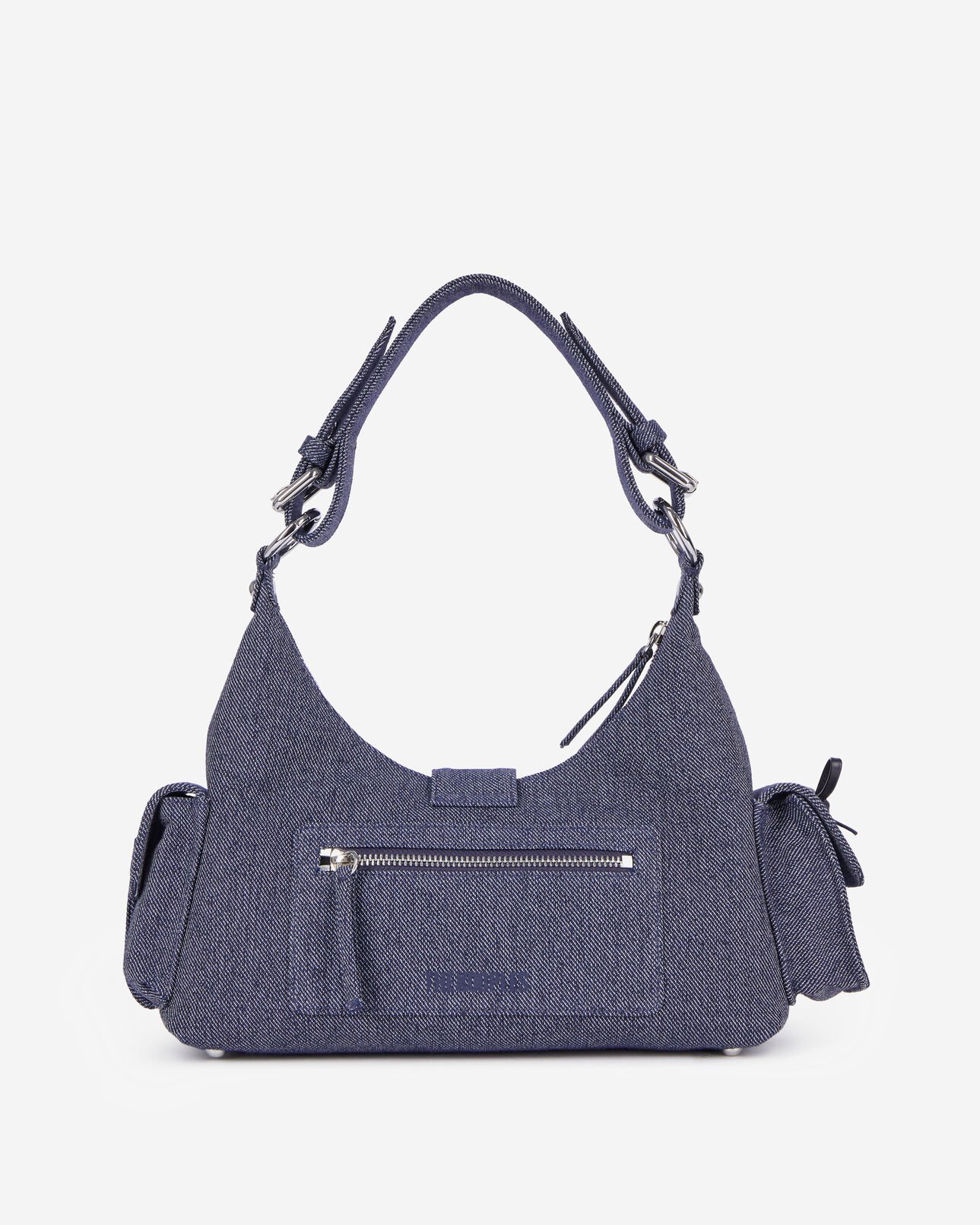 The Kooples WOMEN USED RAPIECE blue denim amelia bag