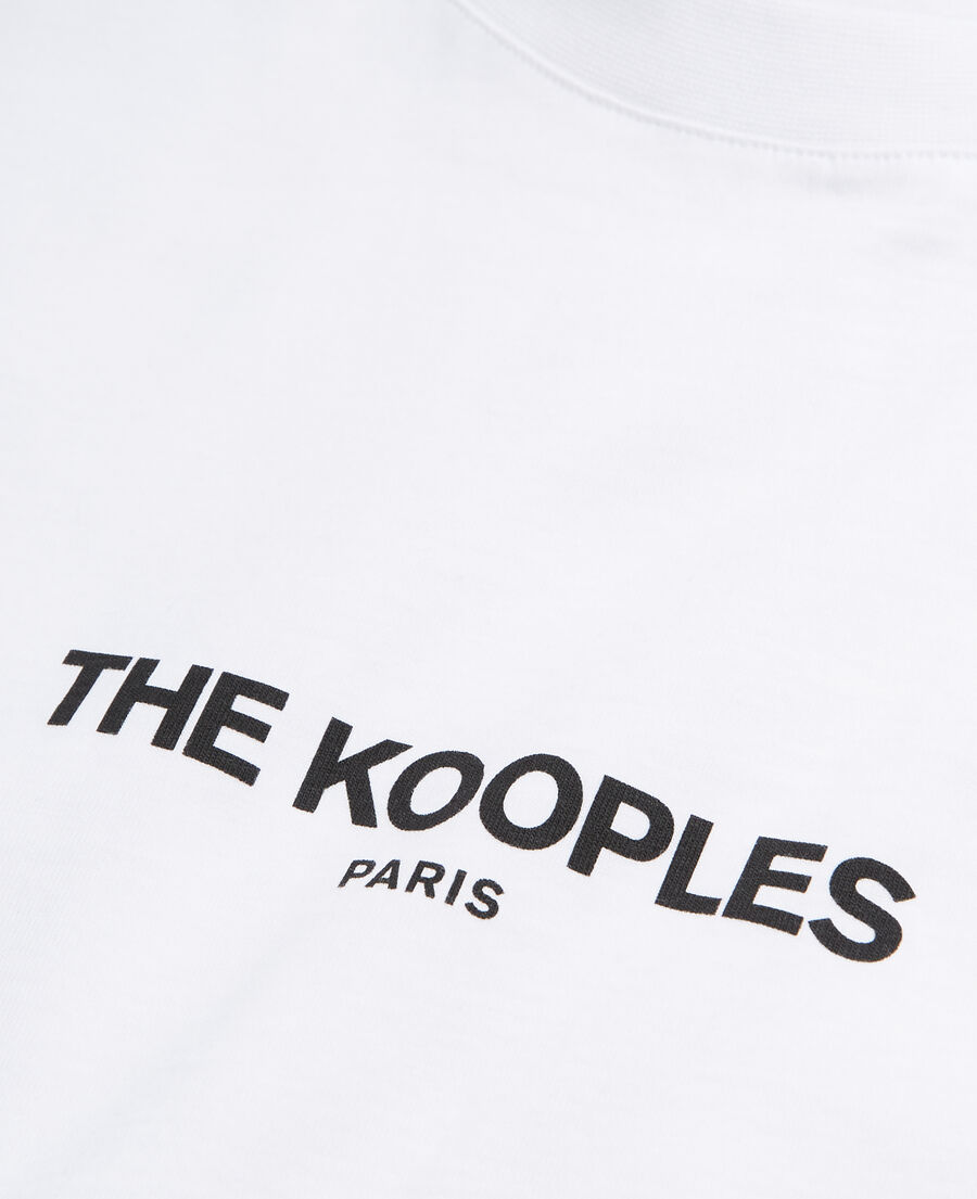 white logo t-shirt