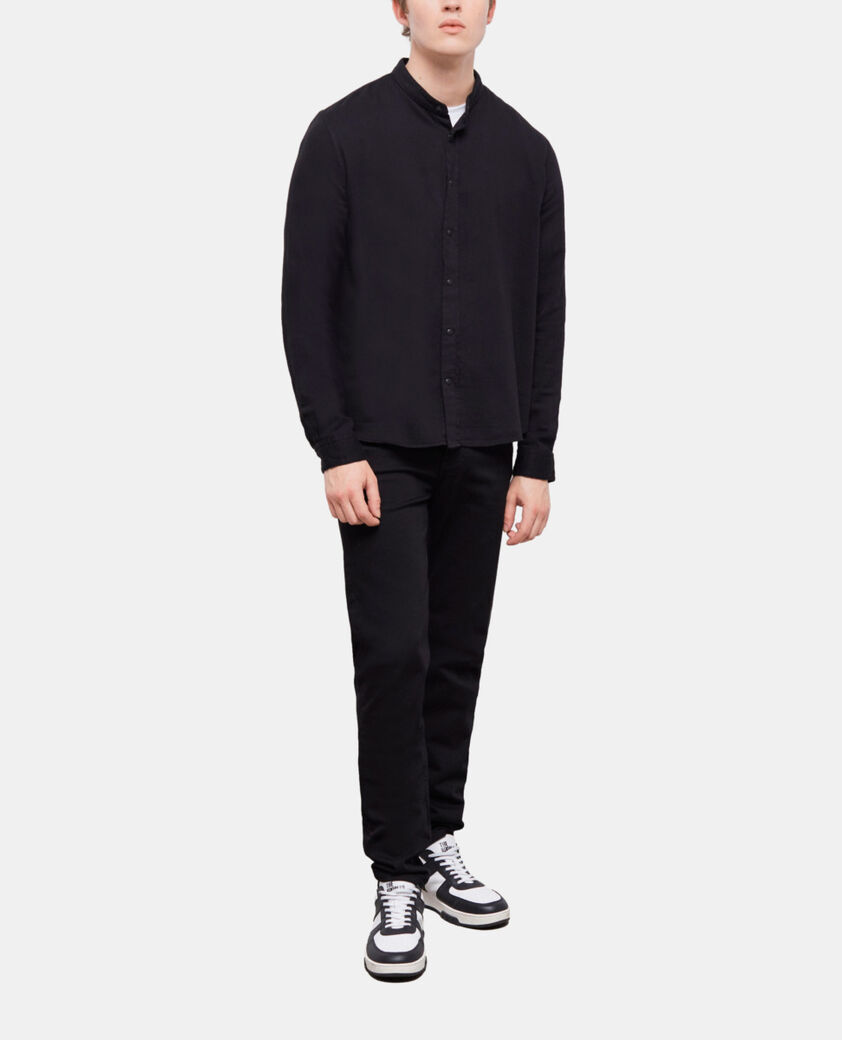 The Kooples HOMME BLACK chemise casual noire