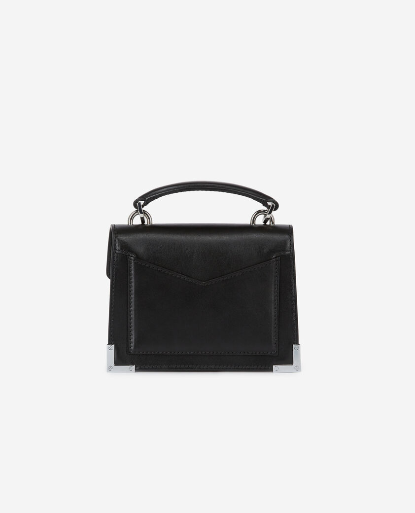 The Kooples FEMME BLACK STONE sac emily nano en cuir noir