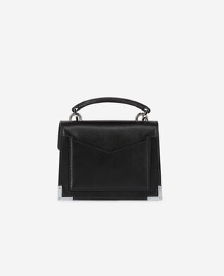 The Kooples FEMME BLACK STONE sac emily nano en cuir noir