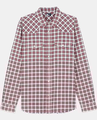 The Kooples H BLACK ECRU RED checked shirt