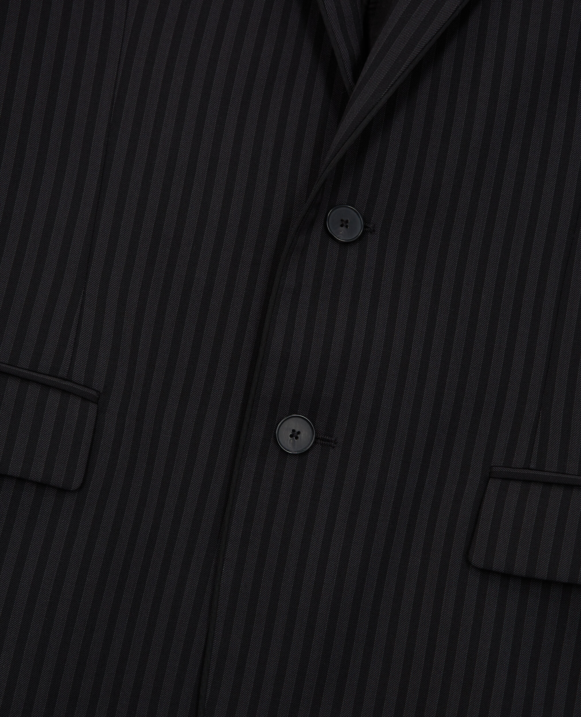 Anzugjacke aus Wolle mit Streifen, BLACK GREY, hi-res image number null