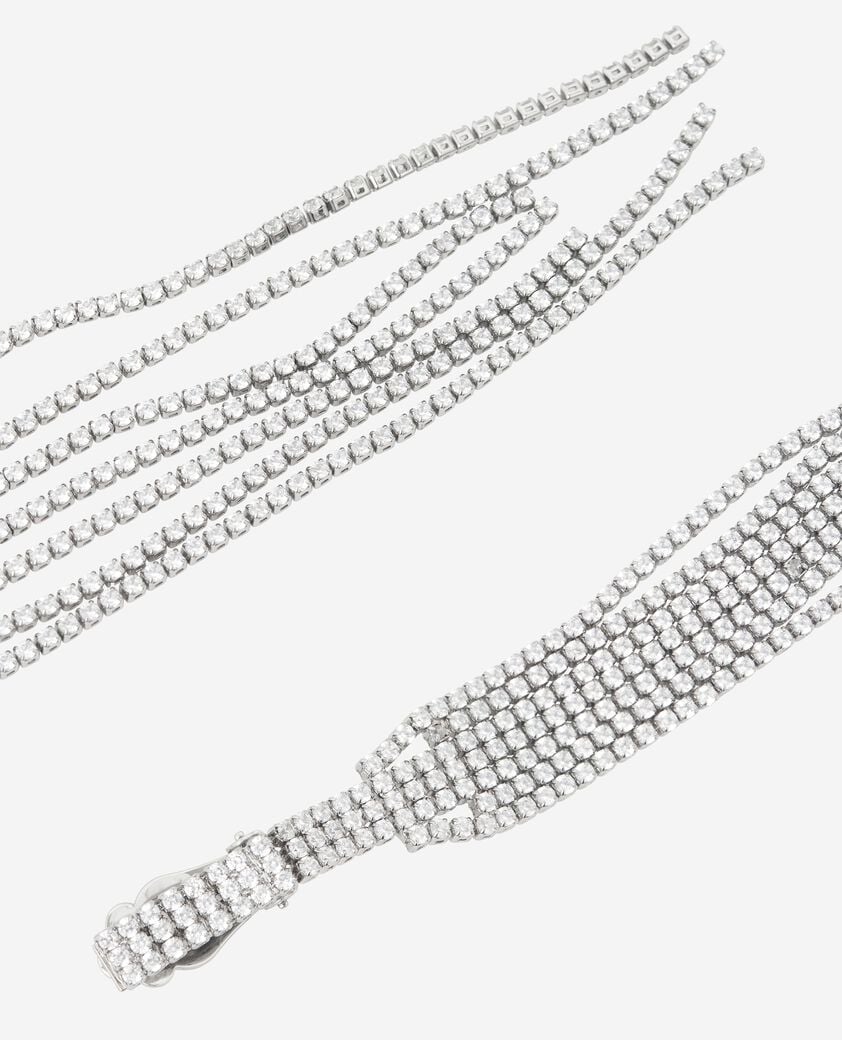 The Kooples F SILVER long silver clip-on earrings