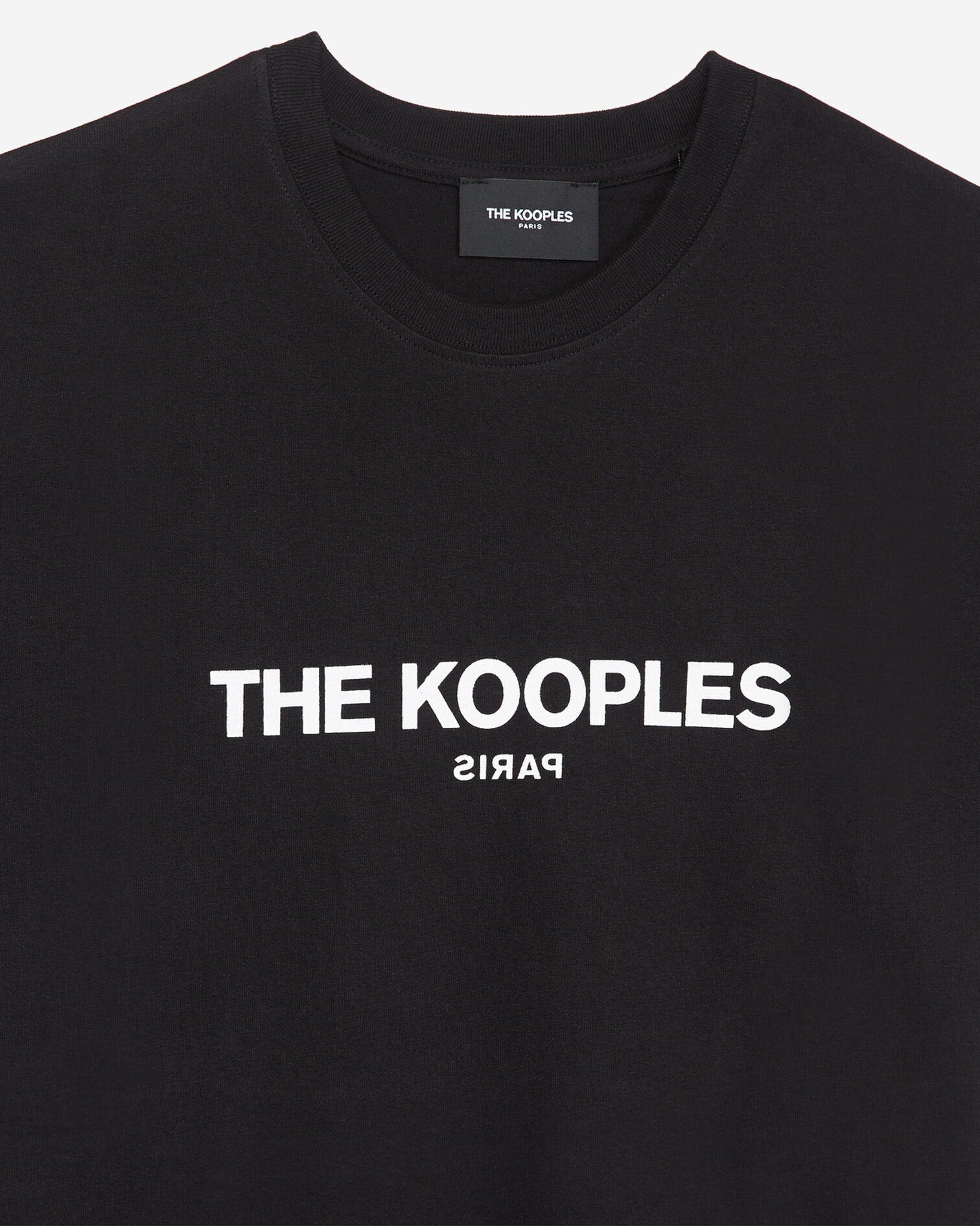 Printed black jersey T-shirt cotton, BLACK, hi-res image number null