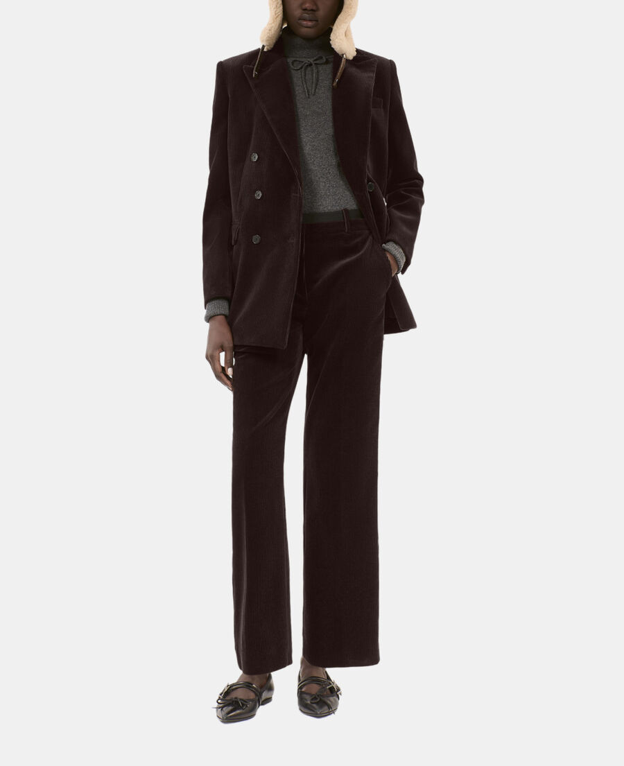 The Kooples MIXED BROWN brown shearling  chapka