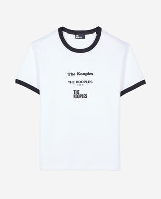 The Kooples FEMME WHITE t-shirt avec sérigraphie blanc