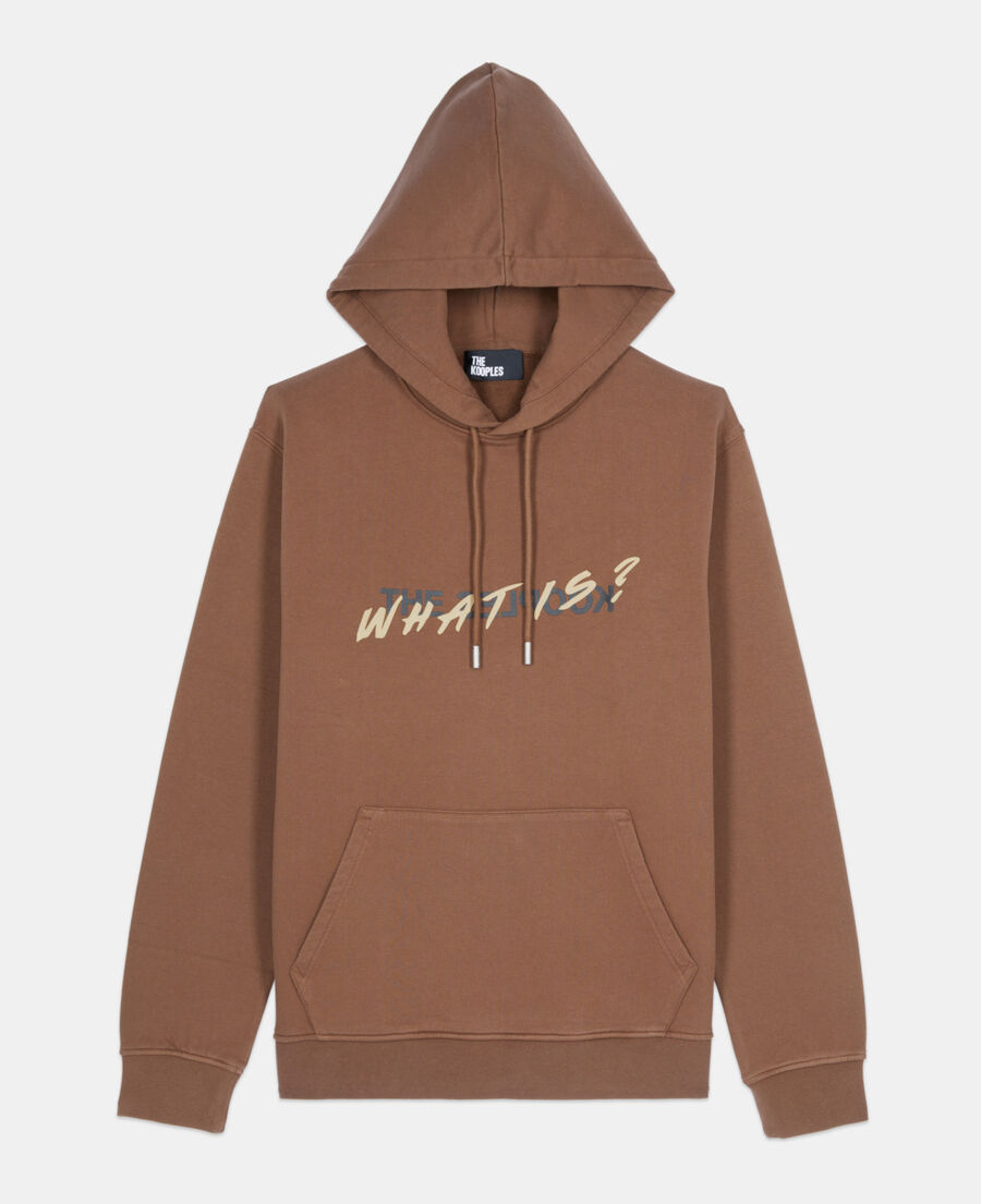 The Kooples MEN BROWN brown what is hoodie