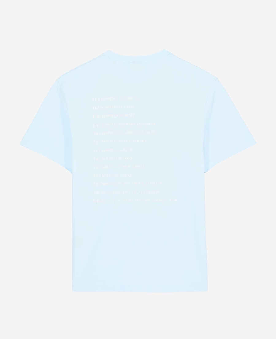 The Kooples HOMME BLUE SKY t-shirt what is bleu clair