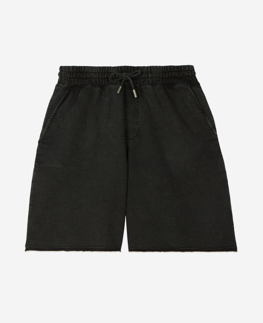 schwarze shorts aus baumwolle