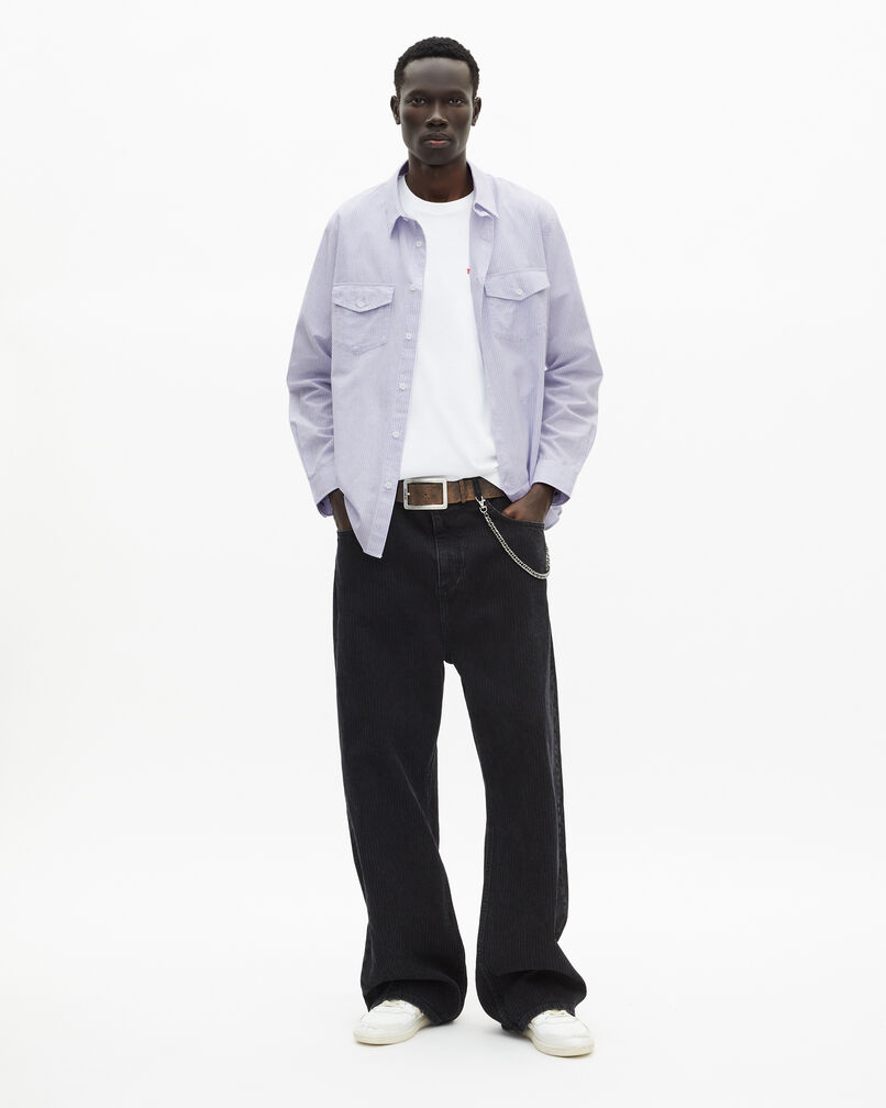The Kooples MEN BLUE WHITE blue striped shirt
