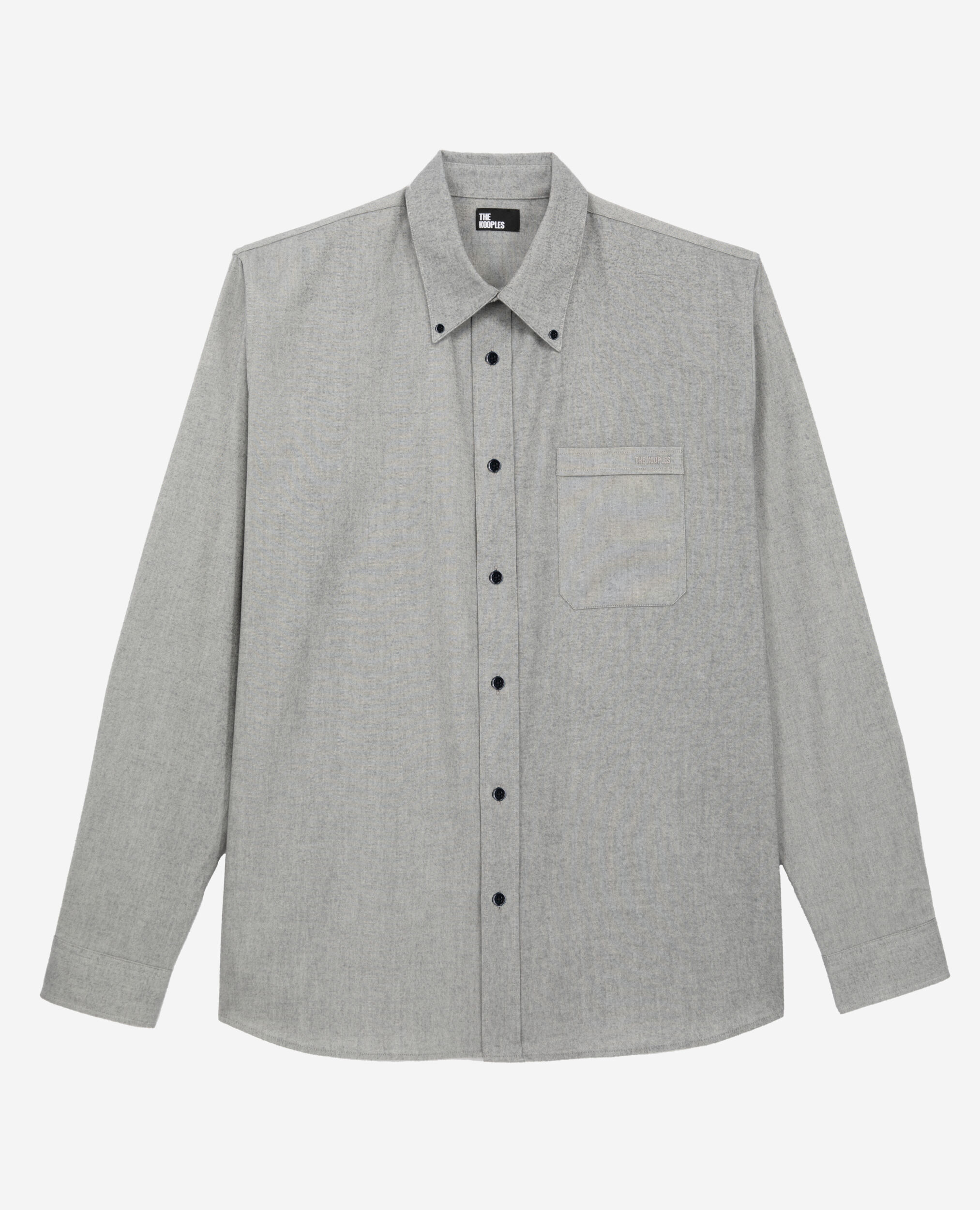 Camisa Oxford gris, GREY, hi-res image number null
