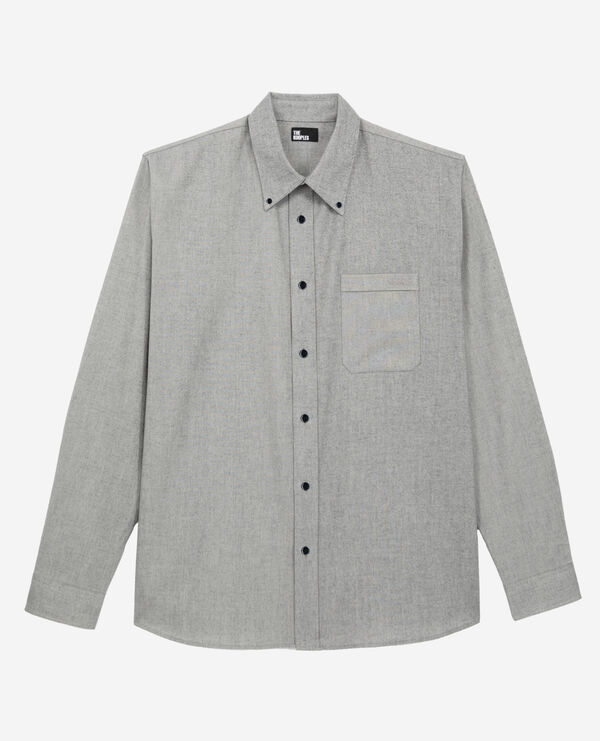 grey oxford shirt