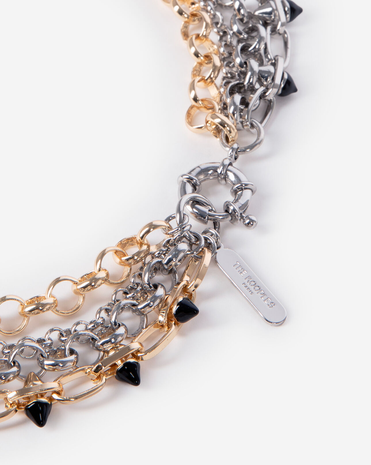 The Kooples FEMME SILVER / GOLD sautoir 4 rangs doré et argenté