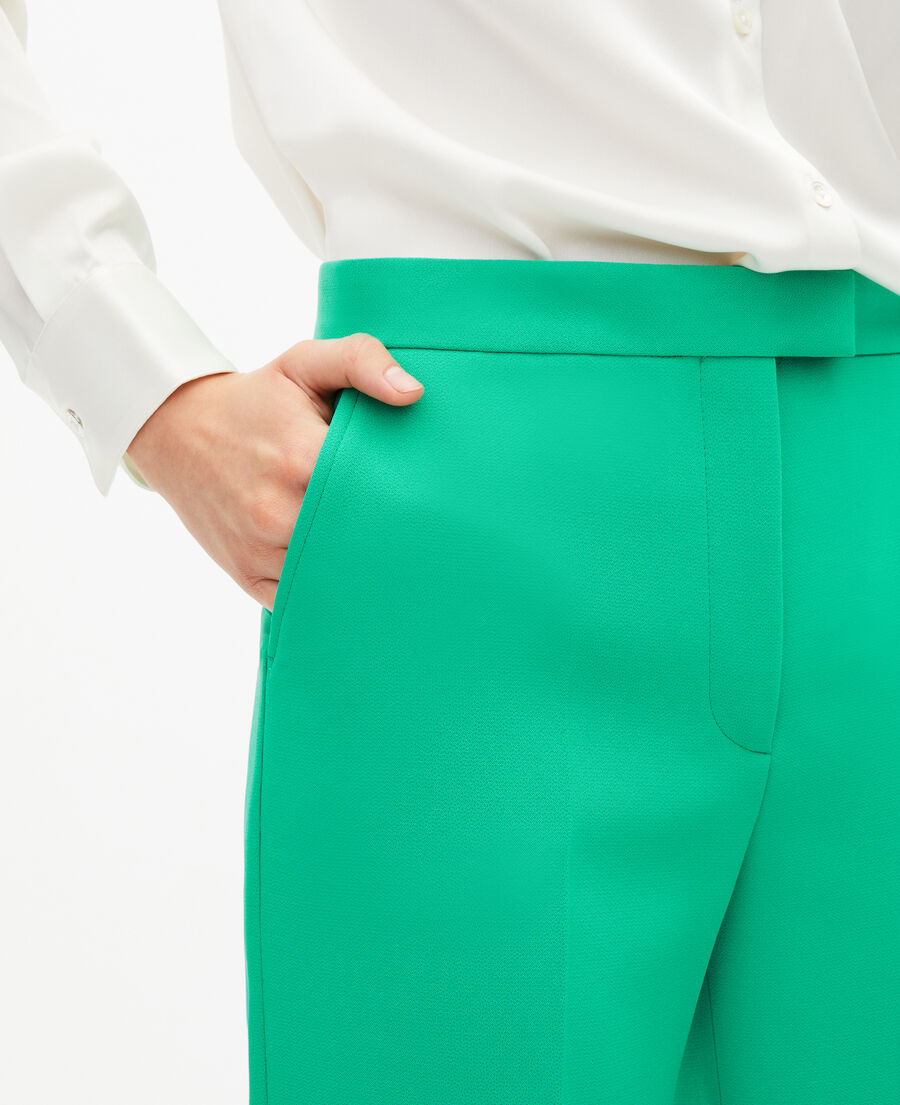 The Kooples DAMEN GREEN grüne anzughose aus krepp