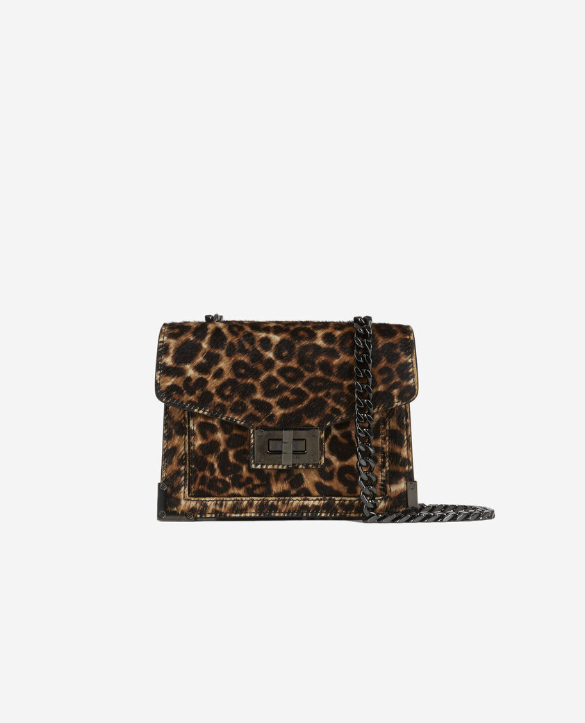 The Kooples WOMEN LEOPARD nano emily bag in leopard print leather
