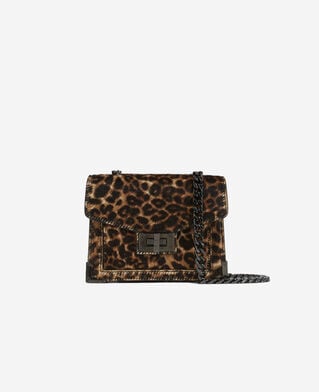 The Kooples DAMEN LEOPARD emily nano tasche aus leder in leoparden-optik