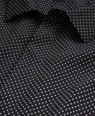 The Kooples H BLACK WHITE black polka-dot shirt