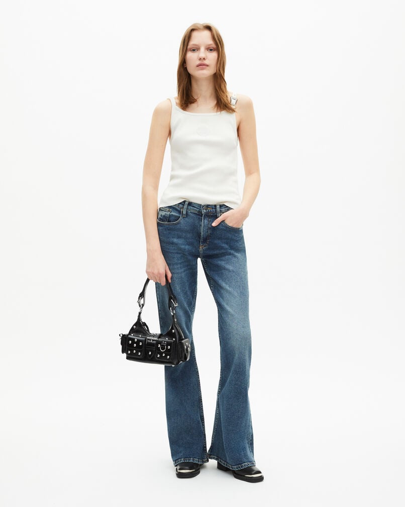 The Kooples FEMME ECRU débardeur côtelé écru