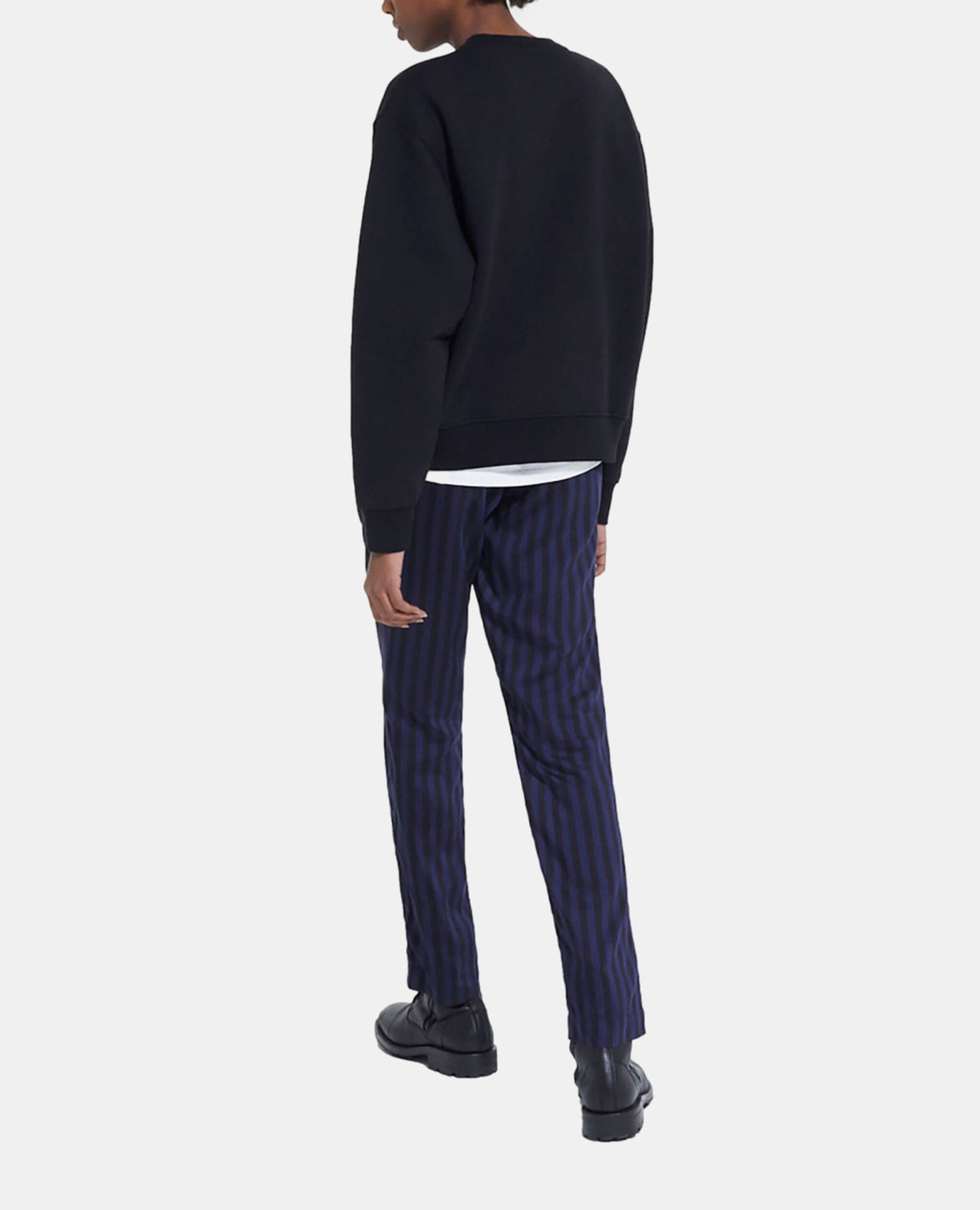 Sweat en coton noir, BLACK, hi-res image number null