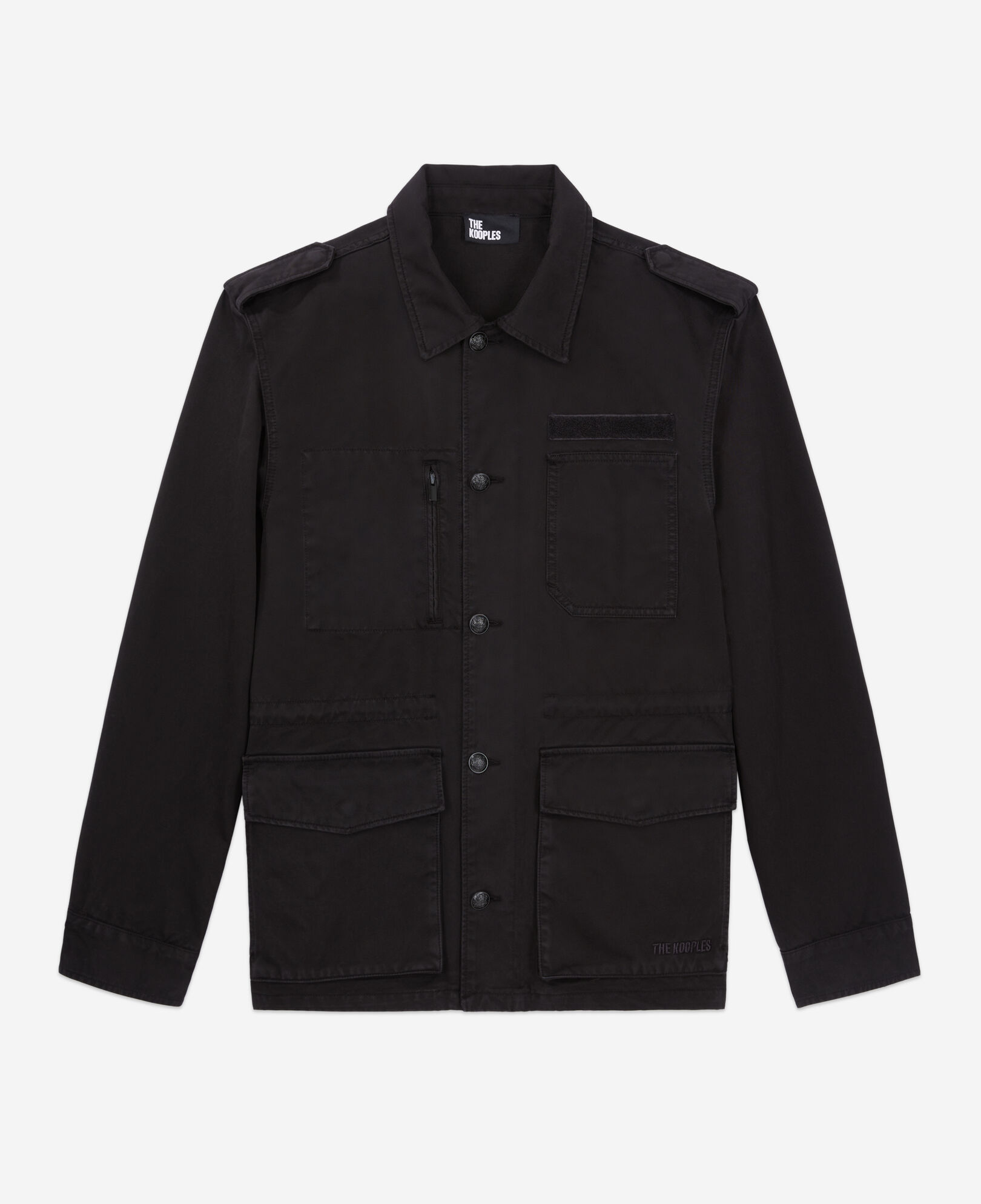 The Kooples MEN BLACK black denim worker jacket